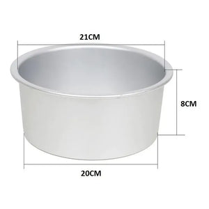 Molde Torta Moldes De Torta Molde Queque Molde Aluminio 20cm Gris Claro