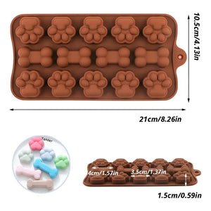 Set X4 Moldes Reposteria Molde Silicona Molde Helados Mascotas Insumos Reposteria Huesitos De Perro Dulces Moldes Para Galletas Pasteleriuscl
