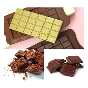 Pack 2 Moldes De Chocolate Molde Barra De Chocolate Silicona Barras De Proteínas Molde Antiadherentes Para Chocolate Moldes Barra De Caramelo Grande Para Llenar Chocolate Pasteleriuscl Marrón
