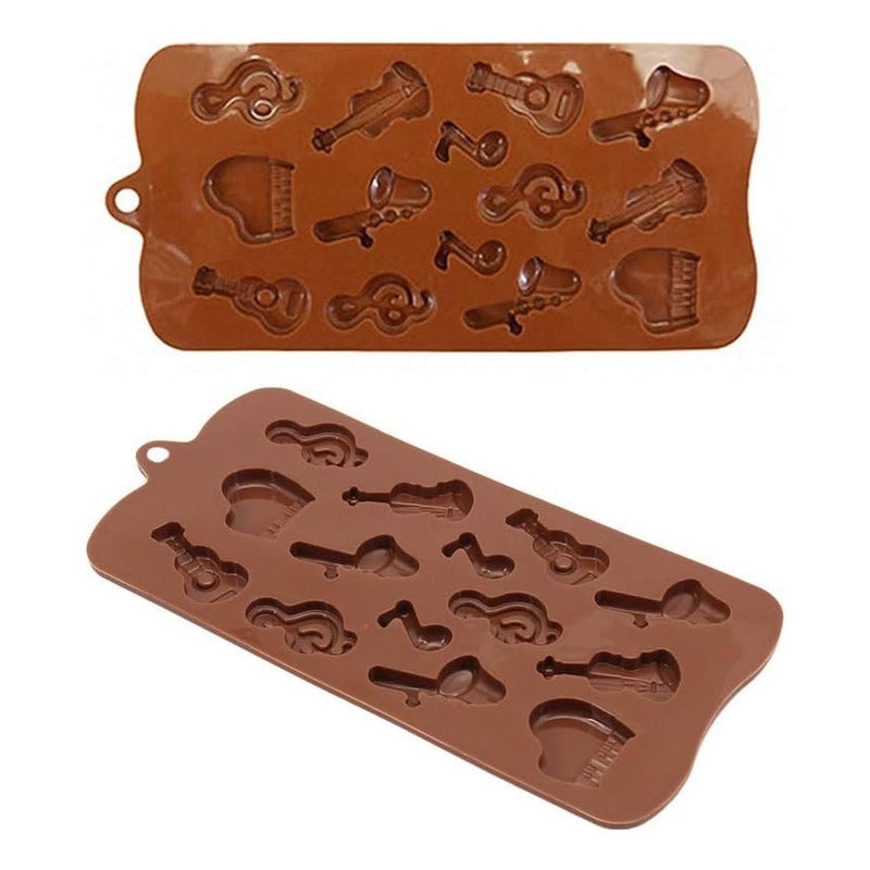Moldes De Chocolate Moldes Silicona Chocolate Instrumentos Marrón