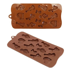 Moldes De Chocolate Moldes Silicona Chocolate Instrumentos Bordó