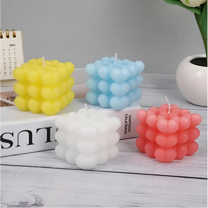 Pack X2 Molde Para Velas Moldes Para Hacer Velas Corazon 3d Molde Vela Corazon 3d