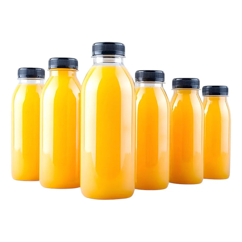 6 Botellas Plasticas Transparentes Botella Con Tapa 500ml Botellas Para Jugos Botella Pet Con Tapa Envases Botellas... Tranasparente