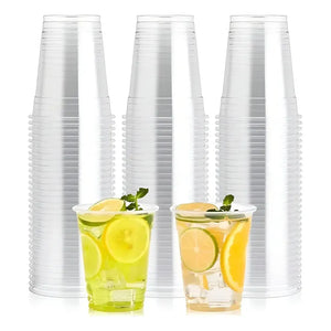50 Vasos Plasticos Desechables Vasos Para Bebidas 13oz 400ml Vasos Plásticos Para Fiestas Vasos Desechables Vaso Para Bebidas Frías Para Servir Catering Eventos Pasteleriuscl Trasparente