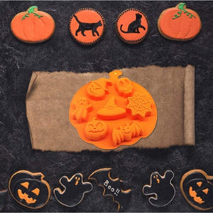 Moldes Halloween Moldes Silicona Halloween Molde Calabaza 7 Naranja