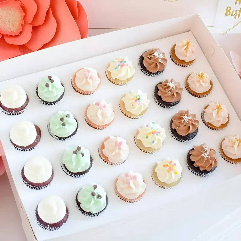 Molde Cupcakes 24 Mini Cupcakes Molde Para Tortas Reposteria Multicolor