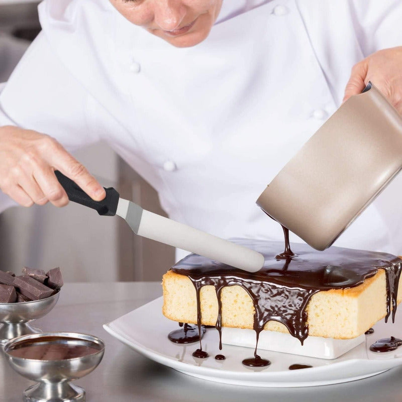 Set 2 Espatula Repostera Espátula Decoracion Espatula Curva Gris 022/023