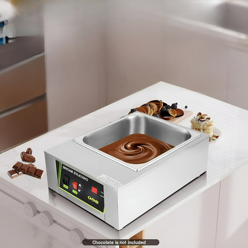 Maquina De Chocolates Olla Fondue Olla Para Fundir Chocolate Plateado