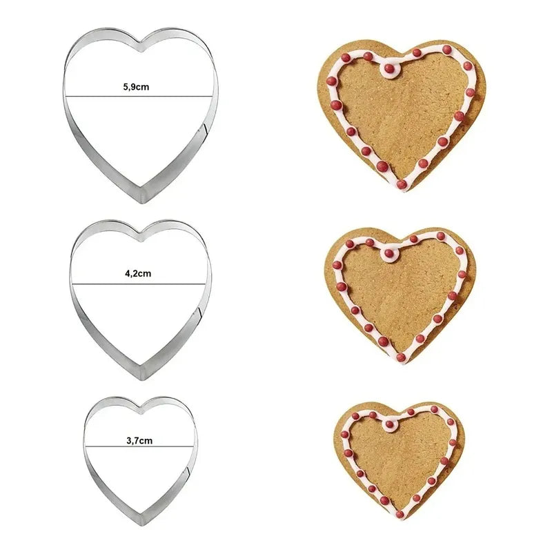 12 Moldes De Galleta Cortador Galletas Moldes Galletas 5867 Gris Claro Flor, Circulo, Estrella, Corazon 5867