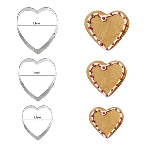 12 Moldes De Galleta Cortador Galletas Moldes Galletas 5867 Gris Claro Flor, Circulo, Estrella, Corazon 5867