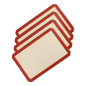 Pack X4 Tapete De Silicona Lamina De Silicona Horno 60x40cm Beige