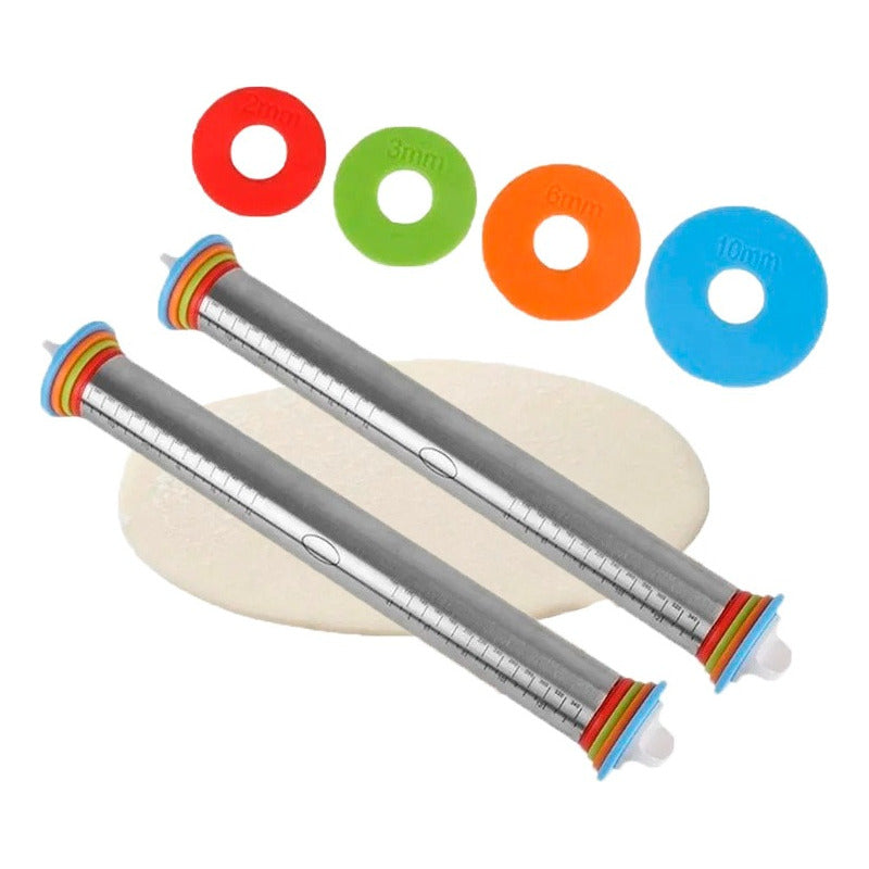 Pack 2 Uslero Acero Inoxidable Uslero Ajustable Fondant 45cm X2 Uslero Ajustable 45cm