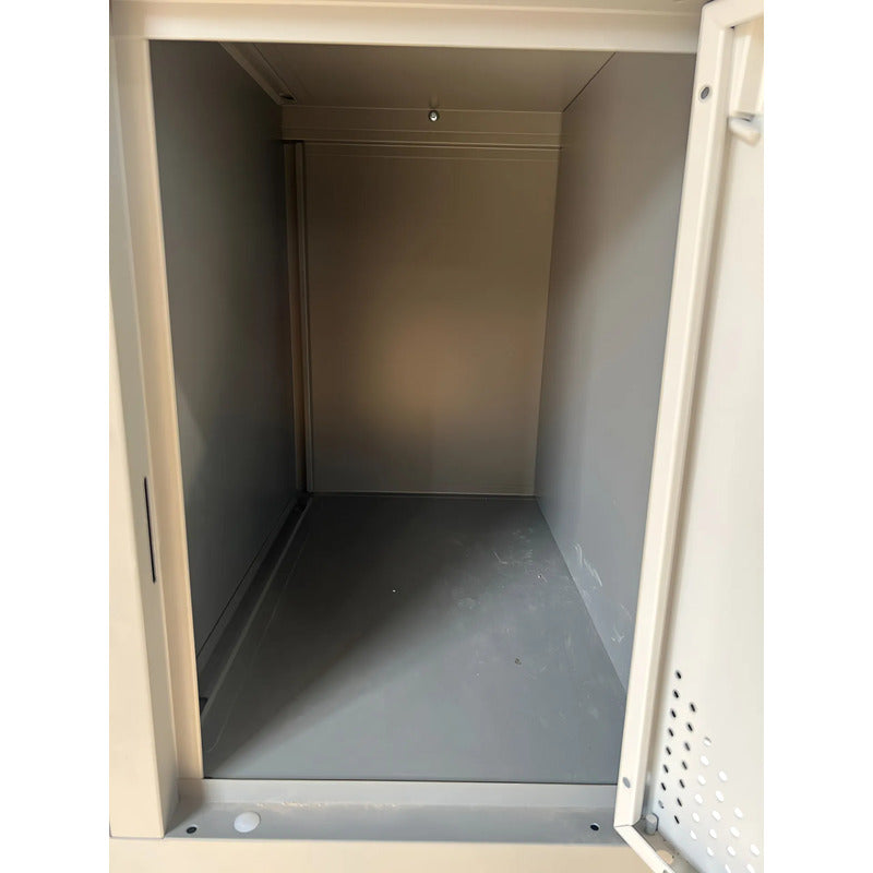 Lockers Metalicos Casillero Metálico 3 Cuerpos 12 Puertas Gris