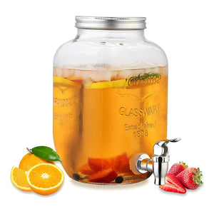 Jarro Para Jugos Dispensador De Bebidas Jarro De Vidrio 5l