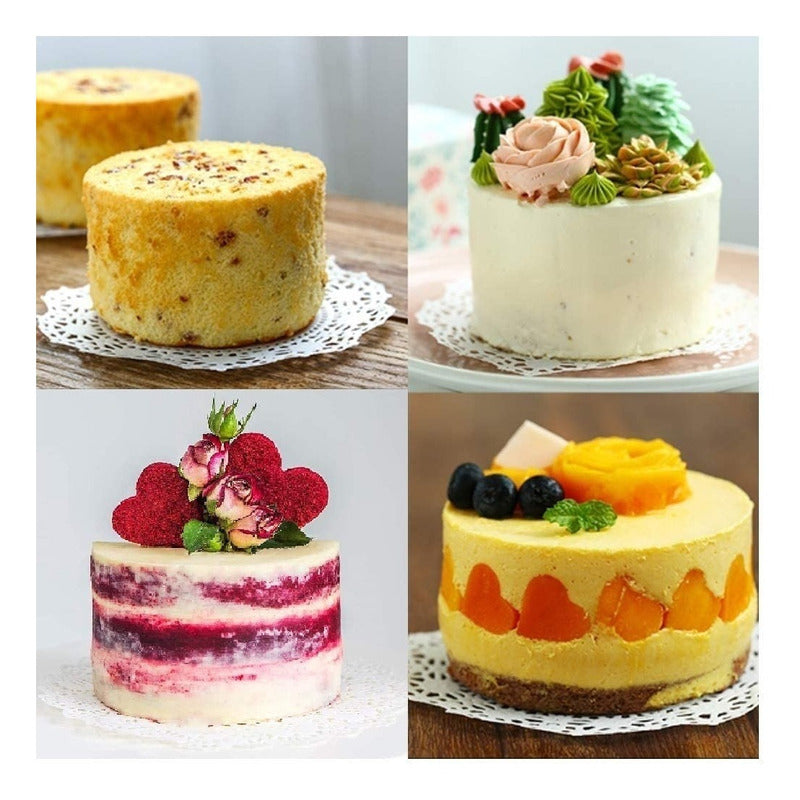 Molde De Aluminio Para Tortas Molde Desmontable Queque 18cm Plateado