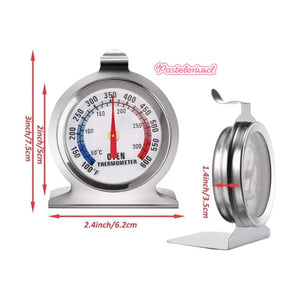 Termometro Para Horno Indicador Temperatura Cocina Acero Reloj Termometro Cocina Temperatura Para Horno Termometro Para... Plateado