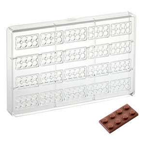 Molde Para Chocolate Moldes Policarbonato Moldes Lego 20 Cav