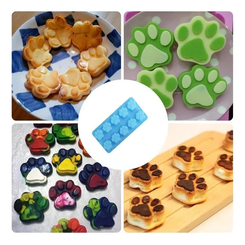 Pack X4 Moldes De Chocolate Moldes Silicona Patitas Patas Surtido