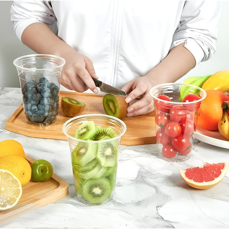 50 Vasos Desechables Vasos Plasticos Vaso Transparente 10oz