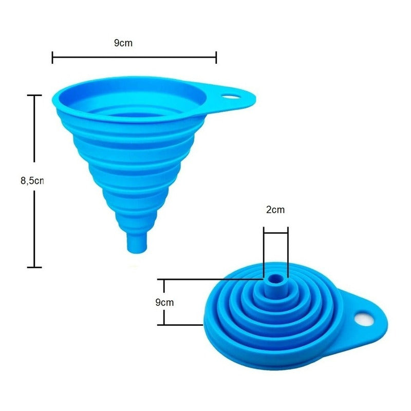 Embudo Plastico Embudo De Silicona Plegable Embudo Multiuso