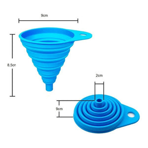 Embudo Plastico Embudo De Silicona Plegable Embudo Multiuso