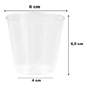 100 Set Vasos Desechables Vasos Reutilizables Vasos Cerveceros Vasos Acrilicos Set De Vasos Shot Vaso De Postres Vaso De Pocillos 88ml Pasteleriuscl Transparente