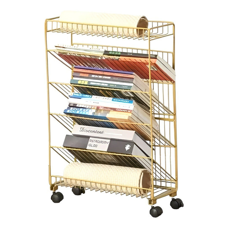 Organizador De Escritorio Apoya Libros Sujetalibros Librero Dorado / Sujetalibros / Librero Pequeño/ Bibliotecas