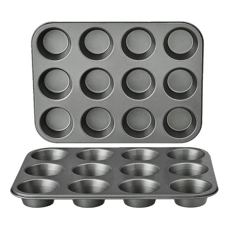 Bandeja Molde Para Cupcakes, Muffins (12 Cupcakes) Color Negro