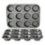 Bandeja Molde Para Cupcakes, Muffins (12 Cupcakes) Color Negro