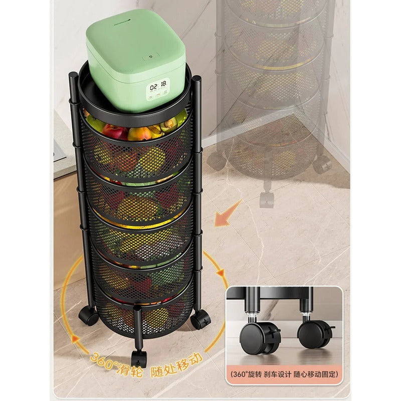 Carro Organizador Ruedas Organizador Para Cocina Baño 5nivel