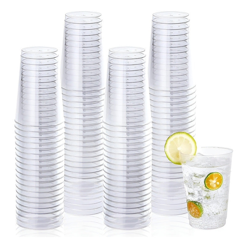 100 Vasos Acrilico Vasos Plasticos Reutilizables 10oz/299ml