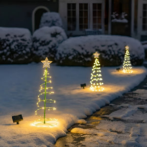 Arbol Navidad Led Estaca Luz Solar Arbol Solar Navidad 80cm