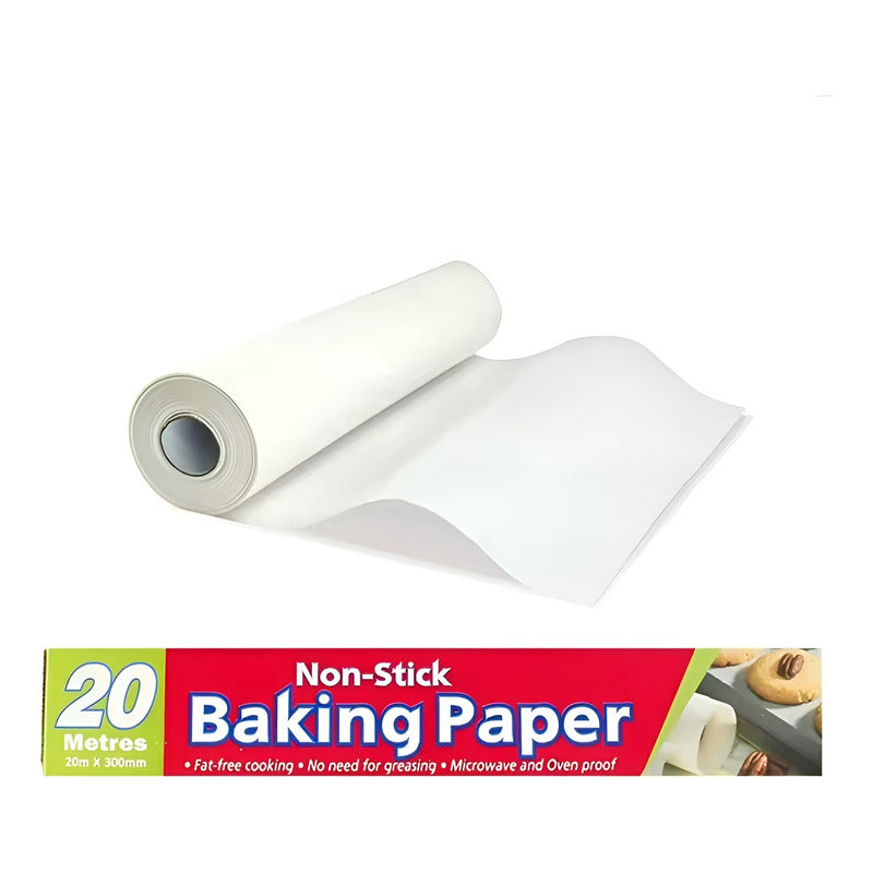 Papel Mantequilla Rollo Papel Mantequilla Papel Horno 20mts - - Papel Para Hornear 20mts