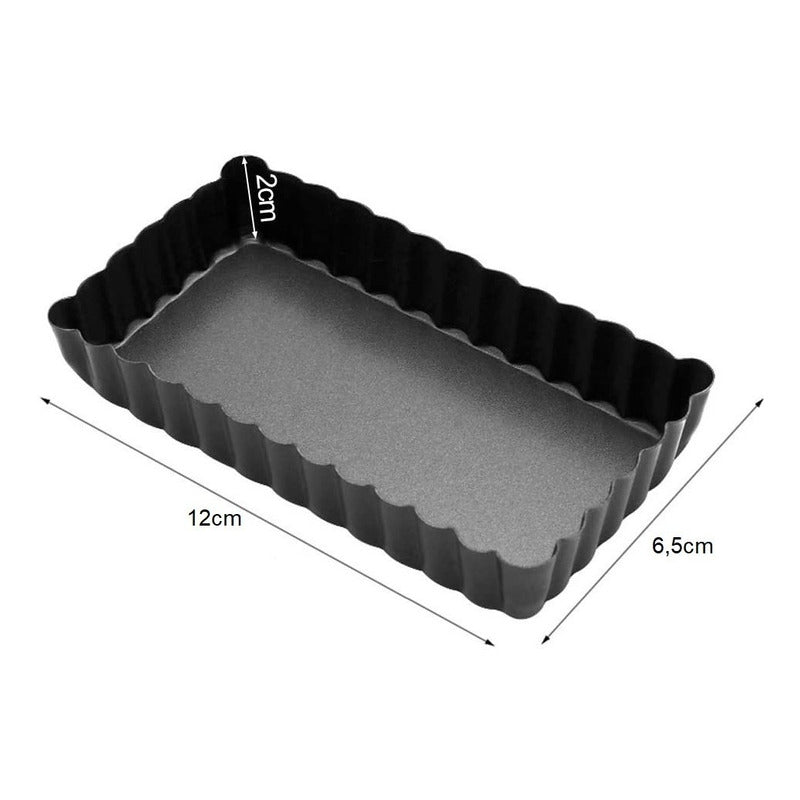 Pack X24 Moldes Desmontables Moldes Rectangular Individual Gris