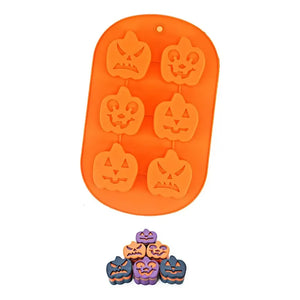 Moldes Halloween Moldes Silicona Halloween Molde De Halloween Molde Calabaza Molde Calabaza 6 Cavid Moldes Para... Naranja