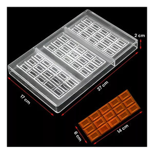 X4 Molde Chocolate Moldes Policarbonato Barra De Chocolate 14cm Moldes Para Chocolates Pasteleriacl