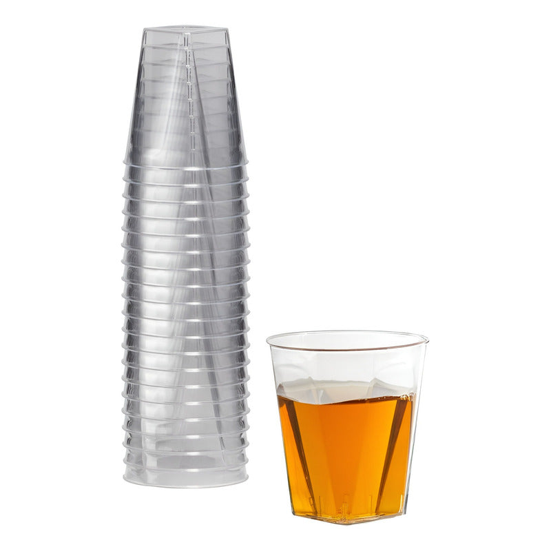 Set X80 Vasos Plasticos Pocillos Para Postres Vasos Shot 2oz