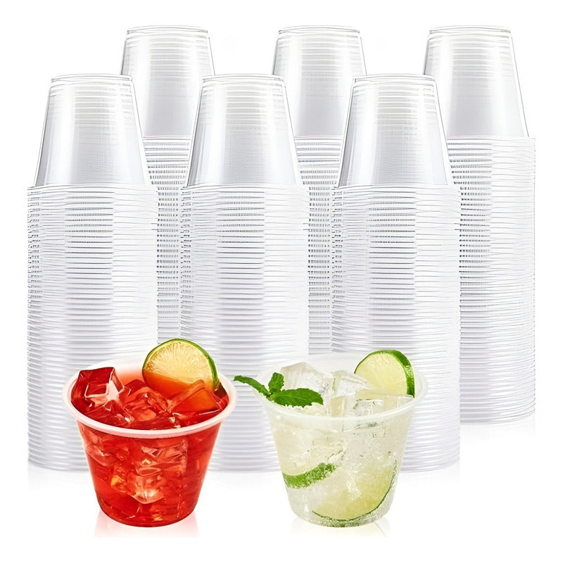 200 Vaso Plastico Vasos Desechables Vaso Pequeño 5oz 148ml Transparente