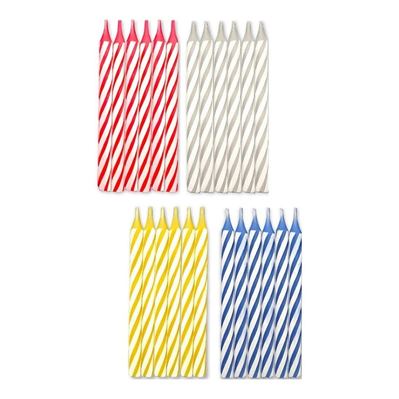 Set 24 Velas De Cumpleaños Vela Decorativa Vela De Torta