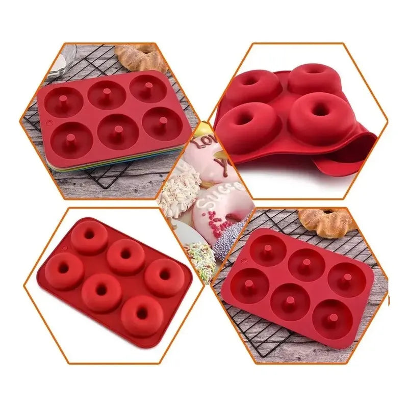 Moldes Silicona Donas Moldes De Silicona Donut Molde Dona Color Multicolor
