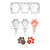 2 Molde Helados Molde Helado Silicona Moldes Paleta Patitas