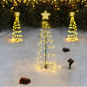 Arbol Navidad Led Estaca Luz Solar Arbol Solar Navidad 80cm