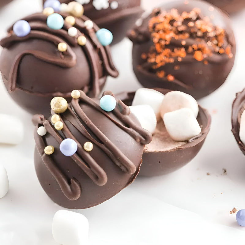 Molde Para Chocolate Molde Silicona Reposteria Moldes Esfera Multicolor / Molde Semi Esfera 6cav