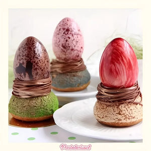 Molde De Chocolate De Huevo De Pascua 3d Con Forma De Huevo Artesanías De Fondant Decoración De Pascua Molde Acrilico... Transparente