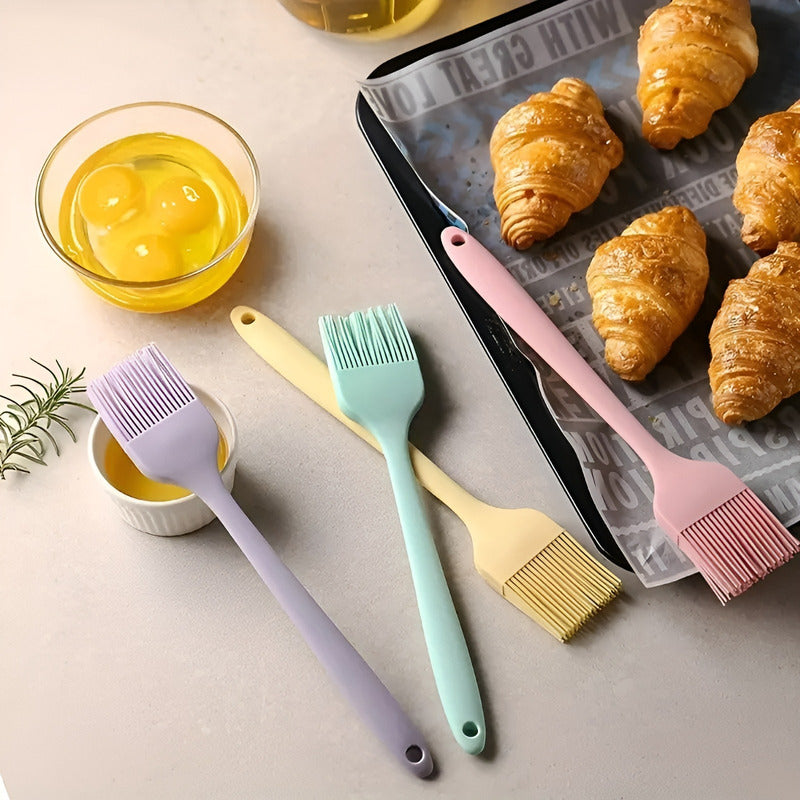 Brochas De Silicona Reposteria Utensilios Cocina Pincel 26cm Multicolor