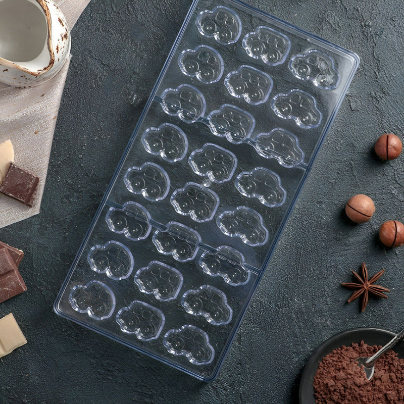 Moldes Policarbonato Molde Para Chocolate Molde Autos 24 Cav