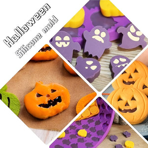 X2 Moldes Halloween Molde Silicona Molde Calabaza Fantasma Al Azar
