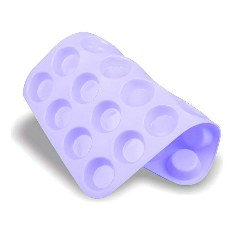 100 Capsulas Para Hornear 5cm + Molde Muffin Mini 24 Cupcake Multicolor