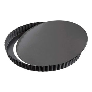 Molde Desmontable Moldes Desmontables Moldes Reposteria 28cm Borde Acanalado Parte Inferior Extraíble Revestimiento Resistente Para Hornear Quiche Perfectos Para Tartas De Frutas Pasteleriuscl Gris