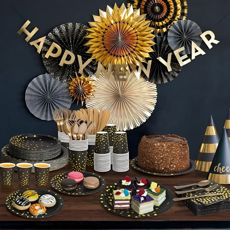 X110 Kit Cumpleaños Vasos Platos Servilletas Desechables